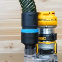 ToolCurve 36mm hose adapter for Dewalt Trim Router