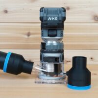 ToolCurve 2-1/2″ hose adapter for FLEX 24v Router