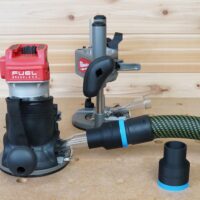 ToolCurve 36mm hose adapter for Milwaukee M18 2 1/4 HP Router