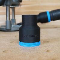 ToolCurve 36mm hose adapter for Milwaukee M18 2 1/4 HP Router