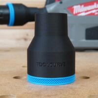 ToolCurve 2-1/2″ hose adapter for Milwaukee Track Saw