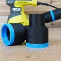 ToolCurve 36mm hose adapter for Ryobi Sander