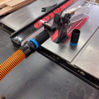 ToolCurve 1-1/4″ hose adapter for SawStop Table Saw Blade Guard